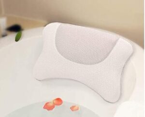 soft and washable bath pillow with 3d mesh technology