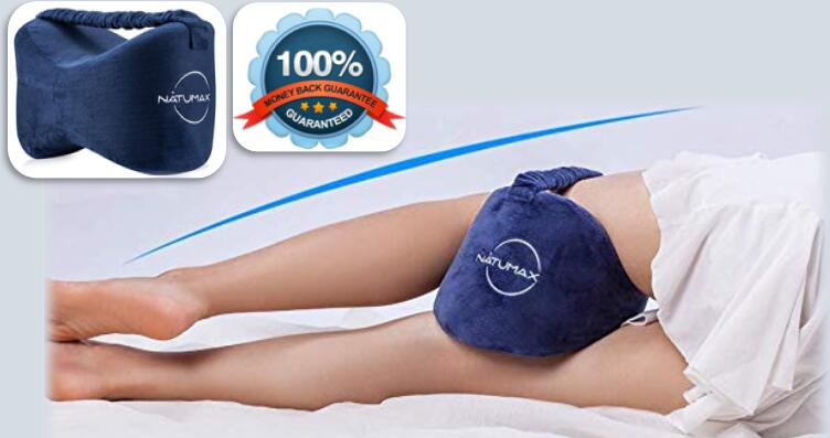 Best selling knee pillow with strap for side sleeping