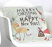 Best Vintage Christmas Illustration Design Throw Pillow Covers